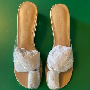 Supriya Lele X Mango Transparent Vinyl Wedge Sandals